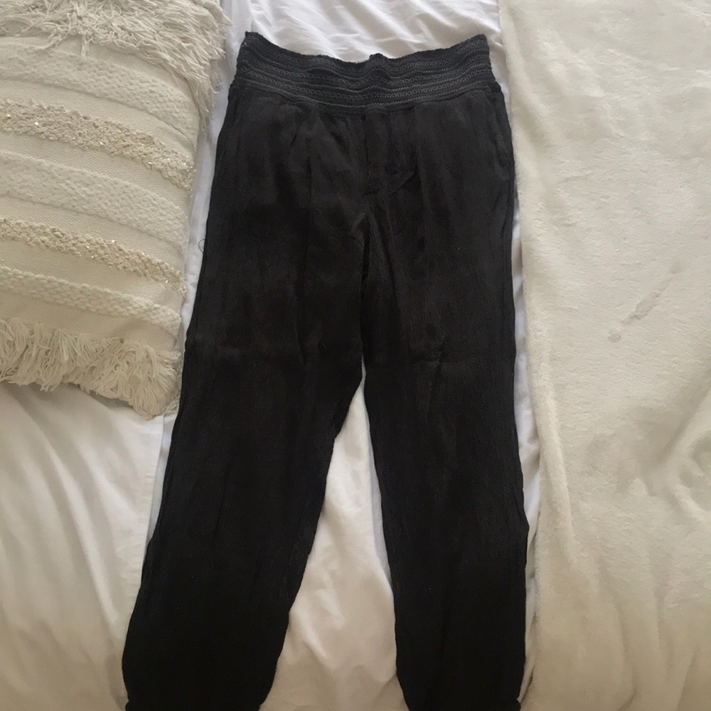 anthroplogie smocked waist pants